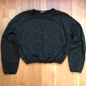 Zara leopard sweatshirt